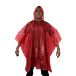 PONCHO DE EMERGENCIA BIODEGRADABLE ALASKA ROJO